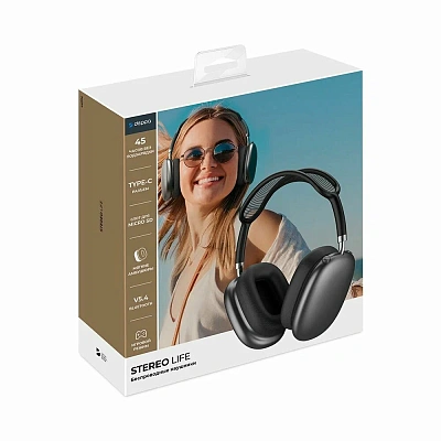 Наушники Deppa Stereo Life серый космос
